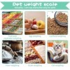 Builrand Balance numérique pour petits animaux, 15 kg, balance pour chiots avec écran LCD, mini balance de pesée avec 4 modes