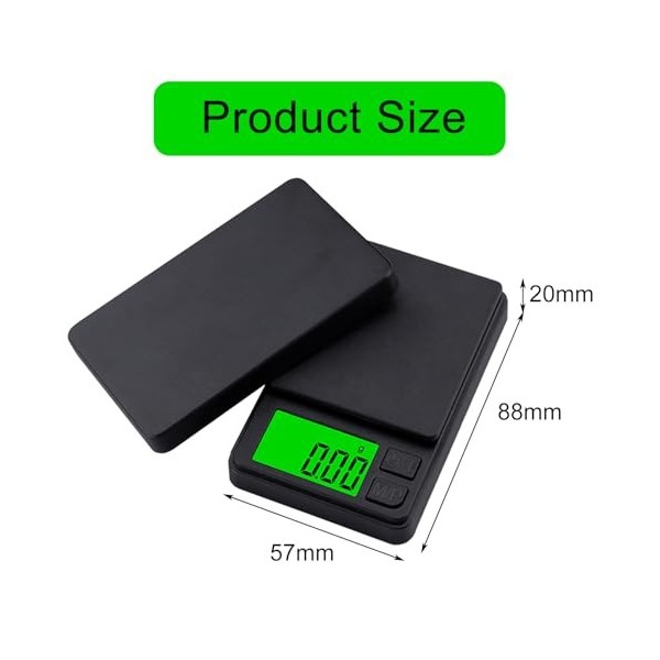 GeekerChip Balances de Cuisine Precision,0.01g-1000g,Balance De Cuisine NuméRiques,Balance à Bijoux Portable,Mini Balance de 
