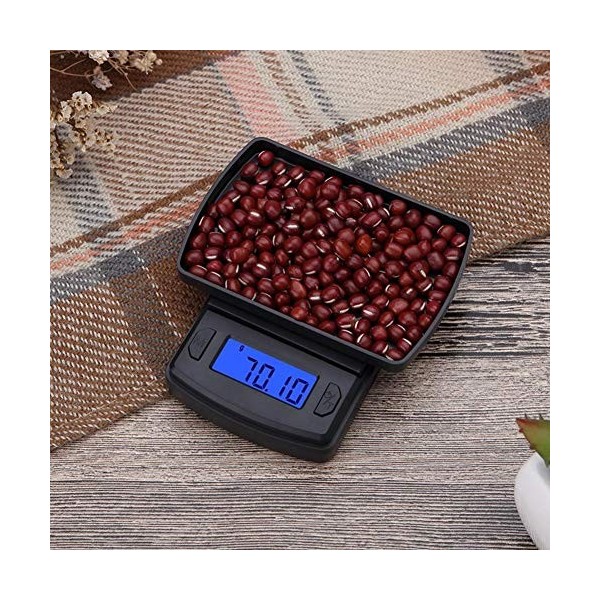 VIFERR Mini balance de cuisine numérique portable de haute précision avec baie pour bijoux alimentaires