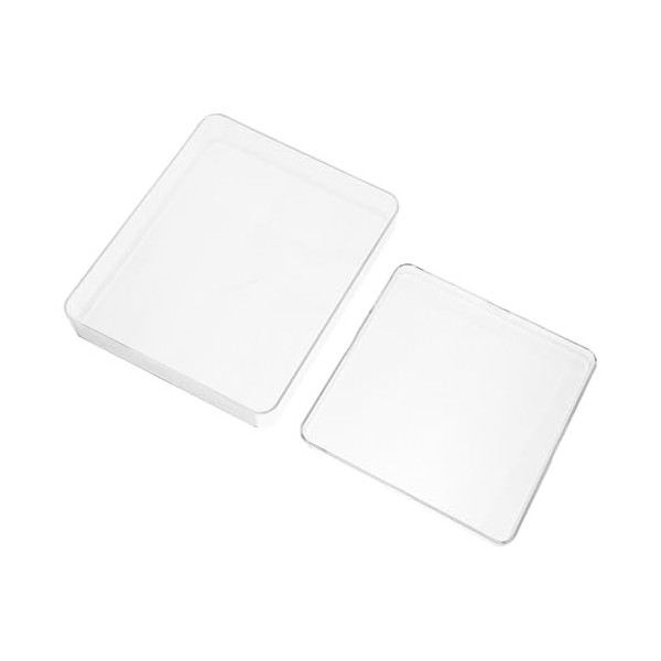 Alipis Lot de 2 plateaux en plastique pour balance de cuisine et bijoux