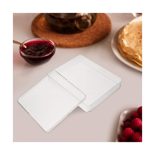 Alipis Lot de 2 plateaux en plastique pour balance de cuisine et bijoux