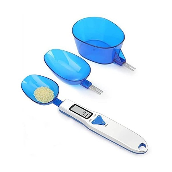 OBEST Balance de cuisine numérique, trois tailles différentes de balances alimentaires, 500 g/0,1 g, cuillère doseuse de cuis