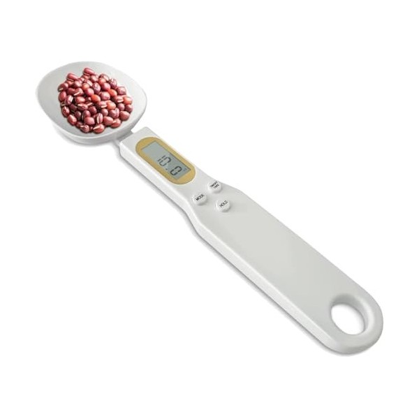 OBEST Cuillère à mesurer électronique, balance numérique, 0,5 g à 500 g, pour la cuisine, avec affichage LCD précis pour dose