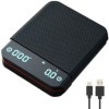 Balance à café numérique avec minuteur, 2 kg/0,1 g, haute précision, rechargeable, mini balance à café avec 3 modes pour expr
