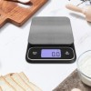 Balance de cuisine numérique avec plate-forme en acier inoxydable rechargeable 5 kg/0,1 g avec écran LCD rétroéclairé - Balan