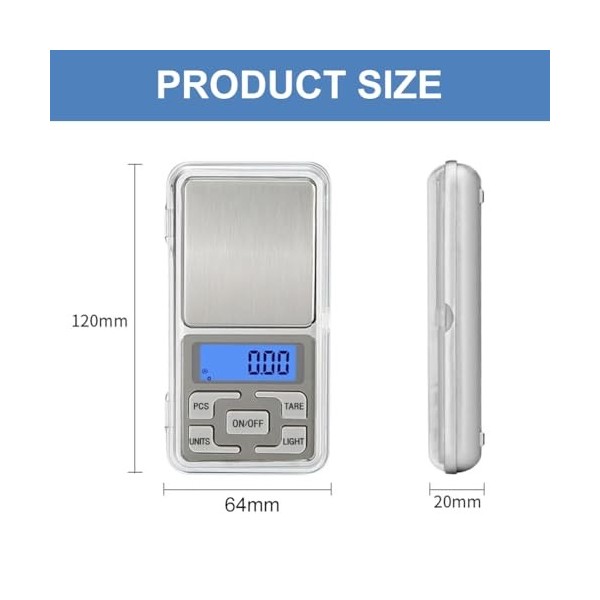Balance de Precision, Mini Balances Alimentaire, Balance de Poche, Balances de Cuisine Precision, Petite Balance de Précision