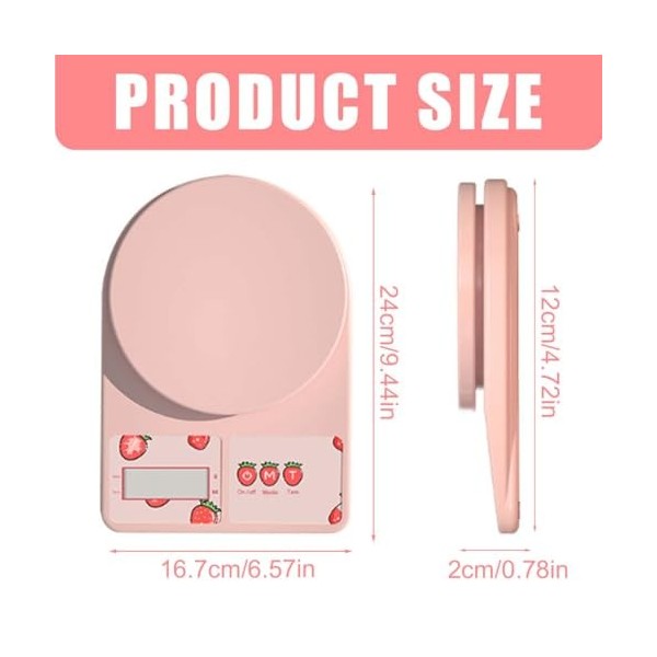 Tomedeks Balance de Précision 3.0kg/0.1g,Balance de Cuisine Balance de Poche Balances de Bijoux,Haute PréCision Balance Élect