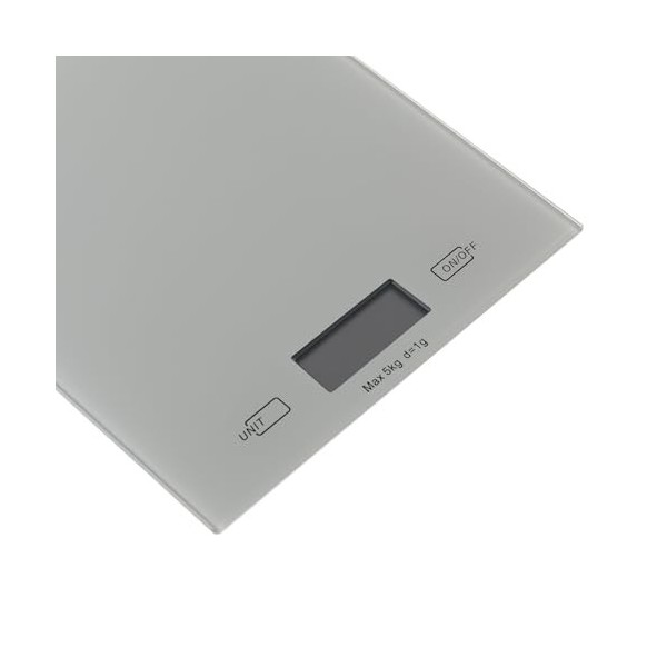 Botti Mono balance de cuisine gris | Mesure de haute précision précision 1 g | Plage de mesure jusquà 5.000 g | Indicateur