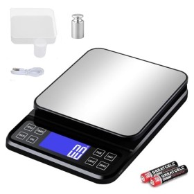 Balance Alimentaire Haute Précision, Balance Professionnelle Alimentaire, LCD Échelles Multifonctionnelles, Balance de Cuisin
