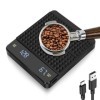 Suprbee Balance à Café Numérique avec Minuteur, Haute Précision 0.1 g, Électronique USB, Balance de Cuisine Avec Tapis Antidé