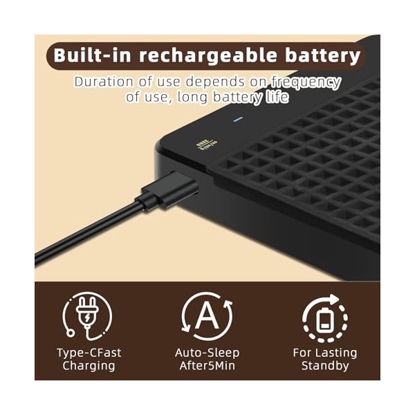 Suprbee Balance à Café Numérique avec Minuteur, Haute Précision 0.1 g, Électronique USB, Balance de Cuisine Avec Tapis Antidé