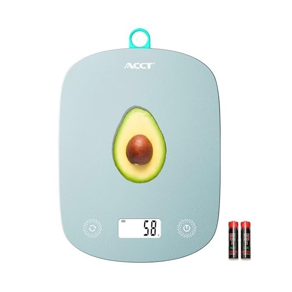 ACCT Balance de cuisine 11lb/0.1oz, Balance alimentaire en grammes et en oz, Balance de cuisine pour la cuisson et la prépara