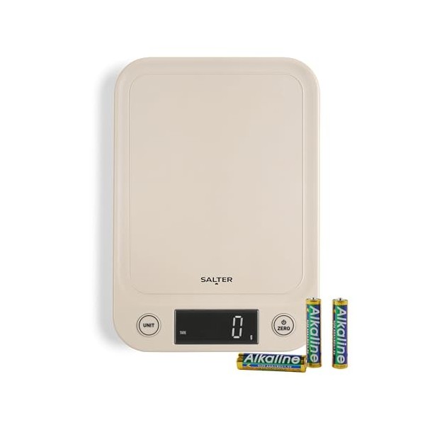 Salter Balance de cuisine numérique– Balances électroniques pour liquides et fluides, écran rétro-éclairé à lecture facile, f