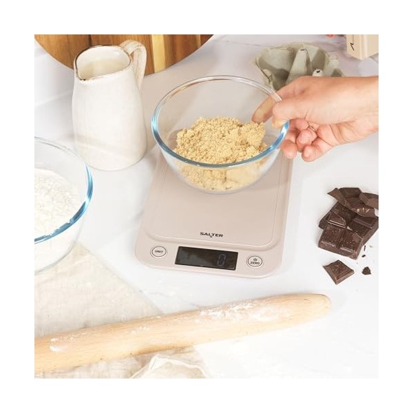 Salter Balance de cuisine numérique– Balances électroniques pour liquides et fluides, écran rétro-éclairé à lecture facile, f