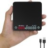 OBEST Mini Balance à Café avec Minuterie,2kg/0.1g Petite Balance électronique de Cuisine,Balance à Café Numérique Portable av