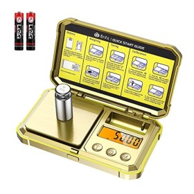 Ankilo Mini balance numérique de poche 0,01 g avec poids Cal, balance alimentaire de voyage portable de haute précision, bala