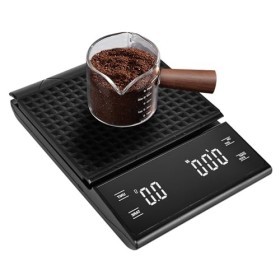 WIYETY Balance à café numérique avec minuterie : balance à café rechargeable avec 0,1 g de haute précision, balance à express