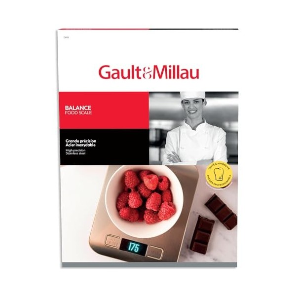 GAULT&MILLAU - Balance de Cuisine - Précision et élégance pour Toutes Vos Recettes - Design Compact et Pratique - Lot de 1, I