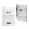 Fisura - Balance de cuisine numérique "diet" blanche. Balance électronique originale de 5 kg/11 lbs. Balance alimentaire mult