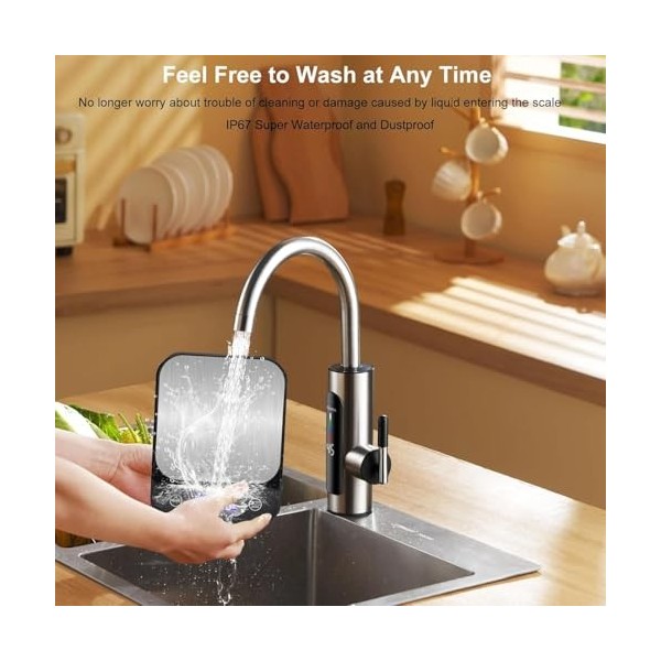 3T6B Balance de cuisine numérique, 5kg/0,1g Balance ménagère numérique de haute précision avec grande balance alimentaire en 