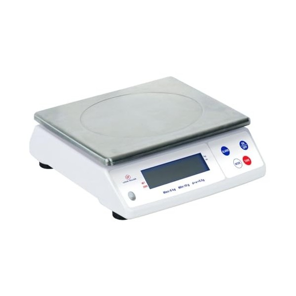 Balance électronique professionnelle - 12kg - IP53 - précison 1g - plateau amovible inox 29,8 x 23,6 cm