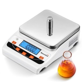 Bonvoisin Balance de laboratoire 5000g x 0,01g Balance de laboratoire précision scientifique précision 0,01 gramme Balance d