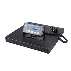 G & G PSB Balance numérique solide pour colis, en fonte daluminium, surface de pesage 40 × 40 cm, fonctionnement sur piles p