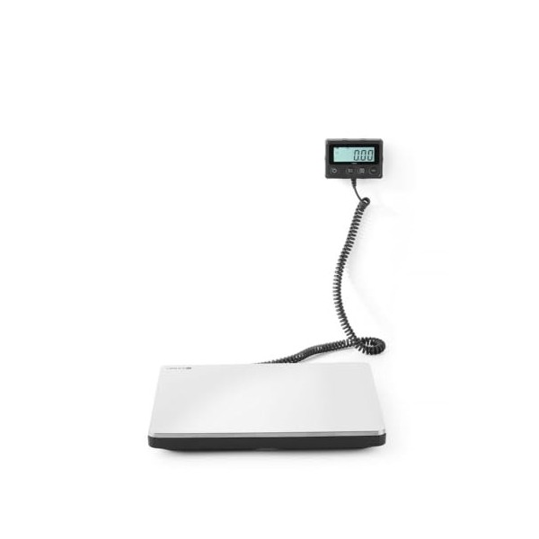 HENDI Balance de cuisine numérique, écran digital LCD, haute précision, max. 200 kg, 2 piles AAA de 1,5 V incluses, 298x248x 