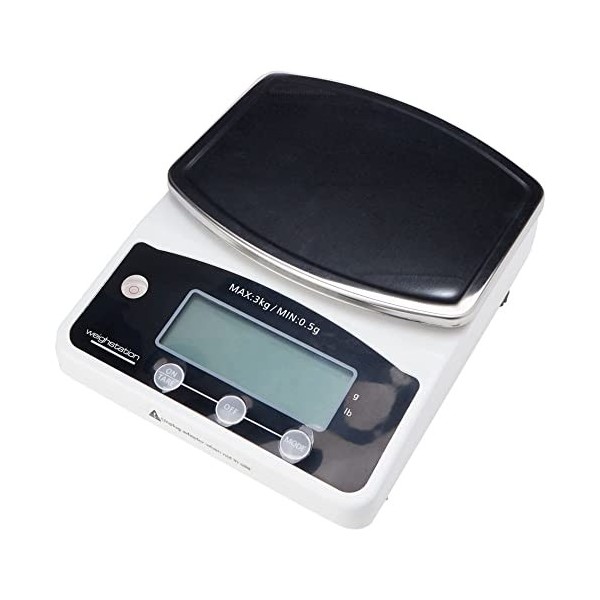 Vogue Balance numérique à petite plate-forme non estampillée par le gouvernement 3 kg Grad. 0.5g kg/lb