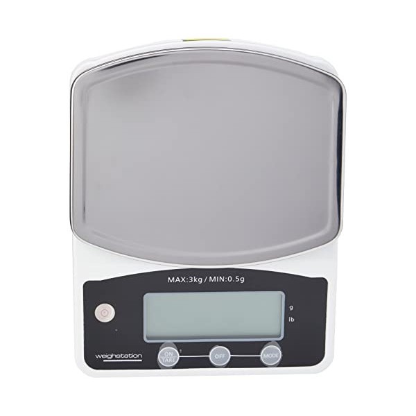 Vogue Balance numérique à petite plate-forme non estampillée par le gouvernement 3 kg Grad. 0.5g kg/lb