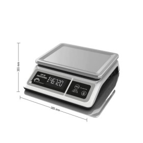 LITTLE BALANCE 8213 LBP 50 Professional - Balance professionnelle - 50 kg / 5g - Fonctionne sur batterie, sans piles, Blc/Noi