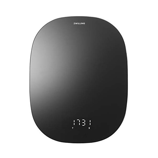ZWILLING ENFINIGY Balance Digitale avec Fonction de Charge par Induction, Écran LCD, Pèse jusqu’à 10 kg, Noir Balances de cui...