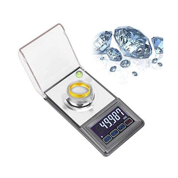 Échelle, Jarchii Balance électronique, 0.0001g 50g g/ct/dwt/ozt/gn/Tl/OZ Balance de balance électronique numérique haute préc