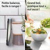 ADE Balance de cuisine numérique Tosca | Avec bol amovible en acier inoxydable | Capacité de charge de 5 kg | Argent
