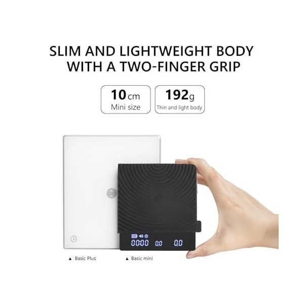 TIMEMORE Mini balance à café de base, balance à expresso électronique multifonction, balance numérique avec minuterie, ultra 