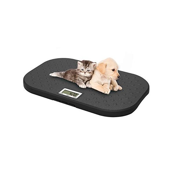 i-pouch - Grande Balance pour Animaux de Compagnie, Balance numérique de Haute précision de 10 g, Capacité maximale 40 kg, Co