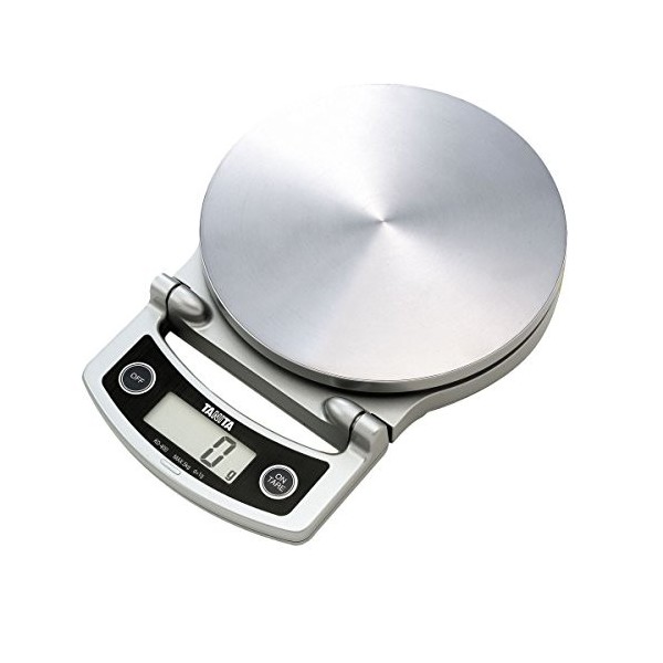 Tanita - KD-400 - Balance de Cuisine - Haute Précision - Facile à Ranger - 5 kg - Acier Inoxydable - Chrome