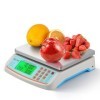 Bonvoisin Balance à Calcul de Prix 30kg/66lb - Balance Alimentaire Commerciale en Acier Inoxydable avec Plateau de Pesage, Co