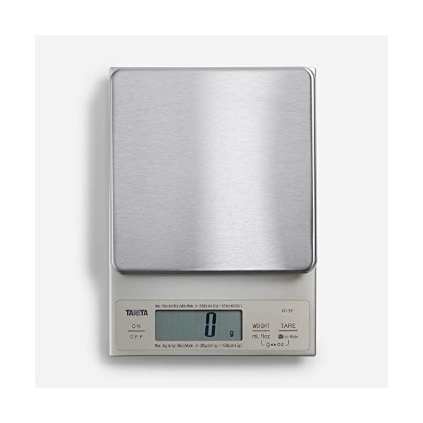 Tanita - KD-321 - Balance de Cuisine Électronique de Précision - Argent