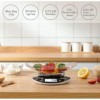 SENSSUN Balances de cuisine numériques Balances électroniques pour aliments avec grand écran LCD noir 