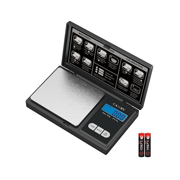 CAMRY Balance de poche numérique 500 g/0,01 g - Balance de précision - Balance numérique - Balance de précision - Balance do