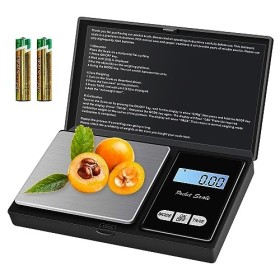 Balance de Precision 500g/0.01g Balance Gramme Petite Balance Precision Mini Balance Bijoux Milligramme avec Écran LCD Rétroé