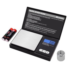 UNIWEIGH Balance digitale à gramme,200g 0.01g,Balance électronique de poche intelligente avec 100g de poids calibre,pour les 