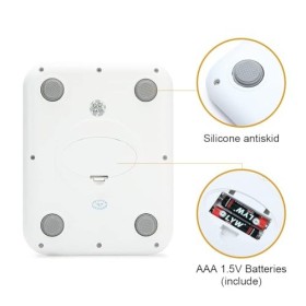 GRIFEMA GA2002 Balance de Cuisine Électronique de Haute Précision 5000g/1g avec Écran LCD Rétroéclairé, 6 Unités et Fonction 