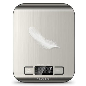 CROWNFUL Balance de cuisine, Balance de haute précision en acier inoxydable, Capacité de 5 kg, Balance numérique de Cuisine a