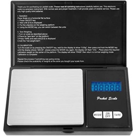 Foraco Balance de Précision, 200g/0.01g Balance de Cuisine, Balance Milligramme Petite Balance de Poche avec Écran LCD et Tar