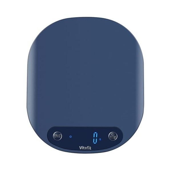Vitafit 15kg Balance de Cuisine, Usine Professionnelle DEPUIS 2001, 6 Unités et Fonction Tare Acier Inoxydable Smart Digital 