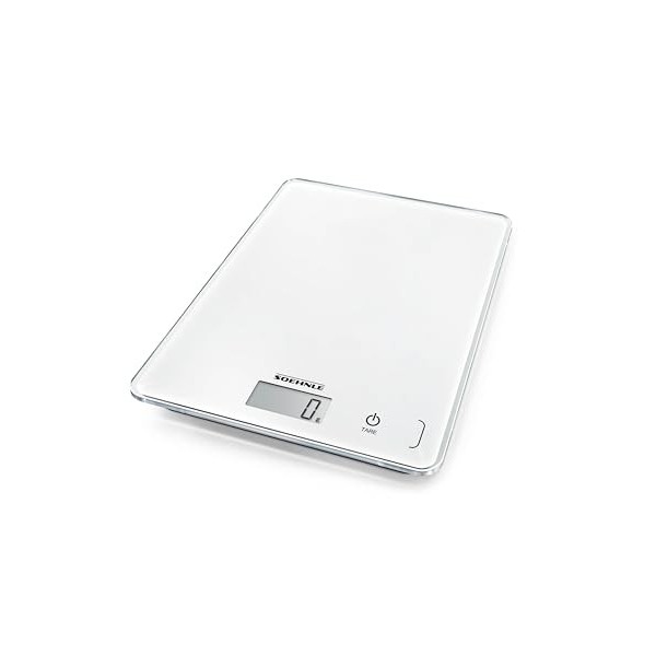 Soehnle Page Compact 300, balance de cuisine multifonctions compacte & élégante, balance alimentaire de haute précision, pèse