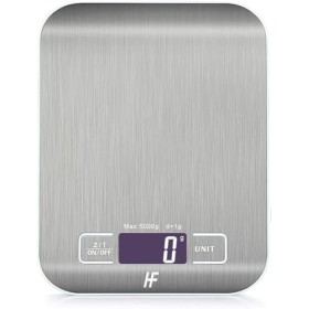 HomeFashion Balance de Cuisine Électronique de Haute Précision 5000g/1g avec Écran LCD Rétroéclairé, 6 Unités et Fonction Tar