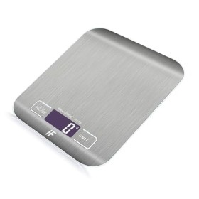 HomeFashion Balance de Cuisine Électronique de Haute Précision 5000g/1g avec Écran LCD Rétroéclairé, 6 Unités et Fonction Tar